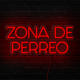Neón Zona de perreo