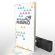 Totem textil transportable led oscuro