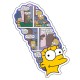 Neón inspirado en Marge Simpson