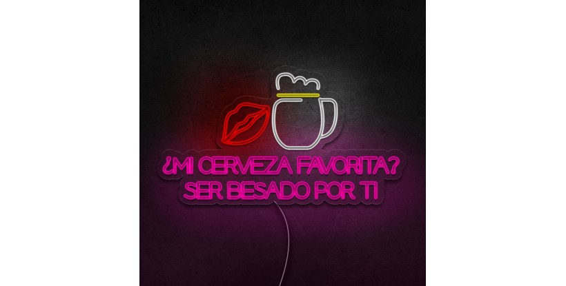 Neón Ser besado por ti