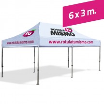 Carpa personalizada 6 x 3 metros