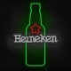 Neón Heineken botella