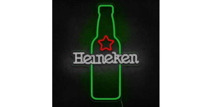 Neón Heineken botella