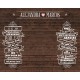 Photocall Boda Vintage Madera Oscura