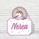 Cuadro Unicornio de cumpleaños