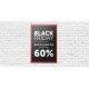 Cartel Colgante Black Friday -60%