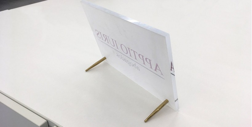 Placa metacrilato sobremesa / trofeo