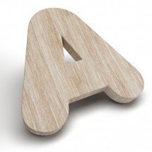 Letras Corpóreas de Madera de roble