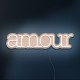 Neón Amour en madera