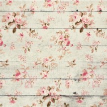 Fondo fotográfico madera flores 1