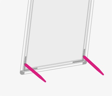 Soporte aluminio sobremesa